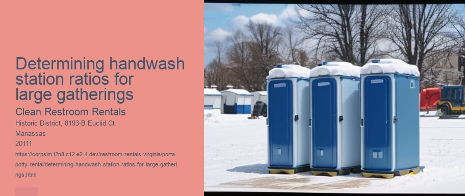 Determining handwash station ratios for large gatherings
