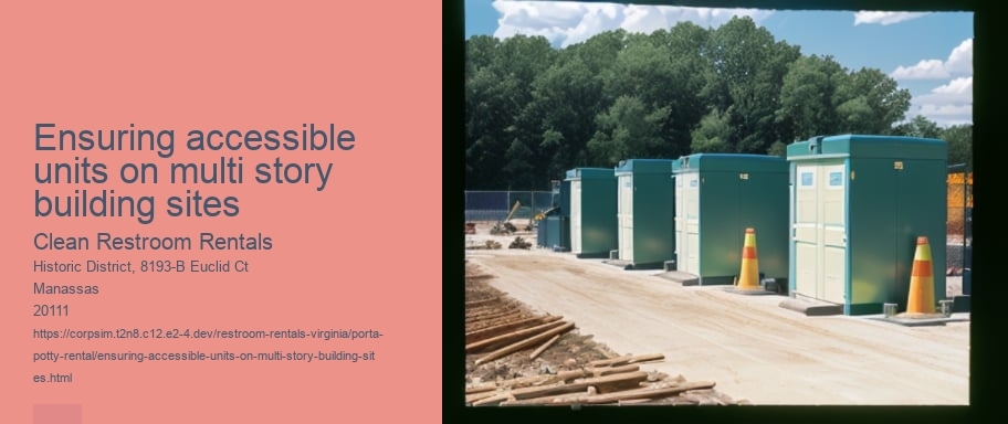 Ensuring accessible units on multi story building sites